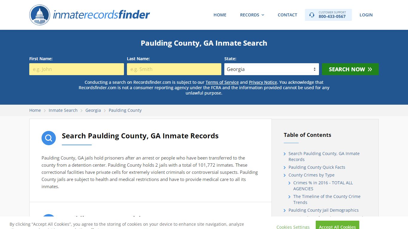 Paulding County, GA Inmate Lookup & Jail Records Online